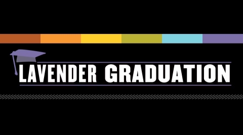 lavender graduation banner 