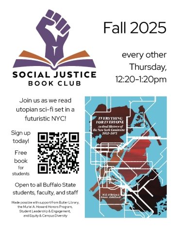 Social Justice Book Club Flyer Fall 2025
